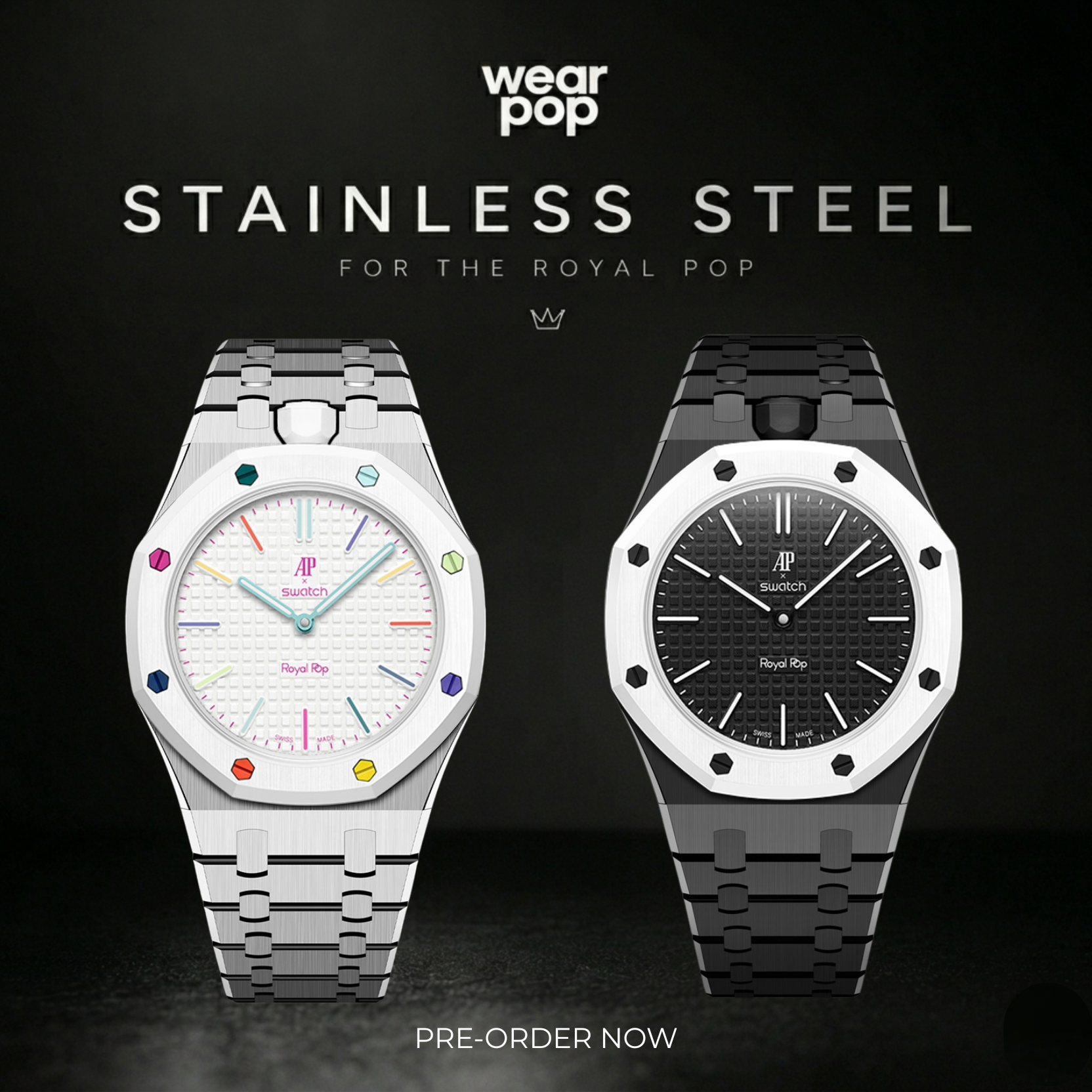 AP x Swatch - Royal Pop Stainless Steel Bracelet
